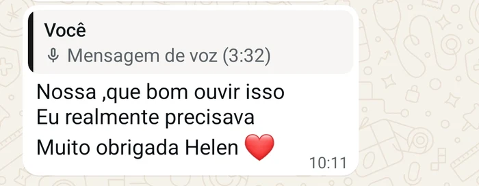 Depoimento anônimo de cliente do Studio Oracular